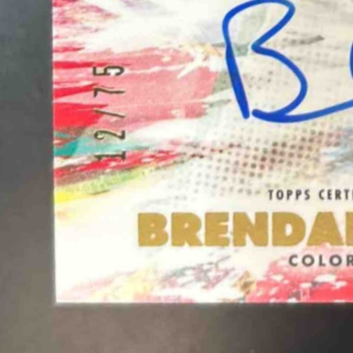 2020 Topps Inception Brendan Rodgers Rookies & Emerging Stars Auto Red /75 - Sports Cards