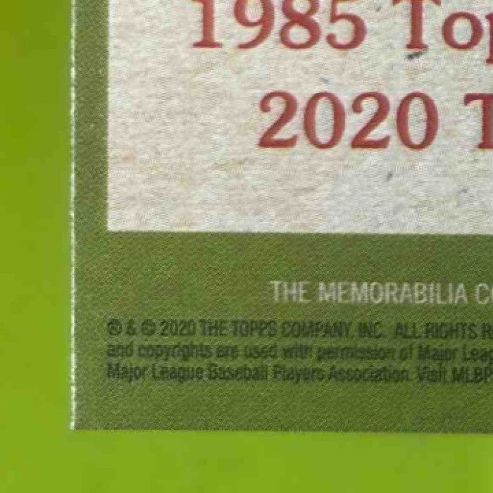 2020 Topps Max Kepler 1985 35th Anniversary Relics #85R-MK MEM Minnesota Twins - Sports Cards