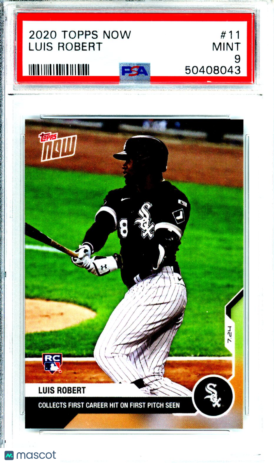 2020 Topps Now Luis Robert Rookie #11 PSA 9 MINT Chicago White Sox Graded Sports Cards