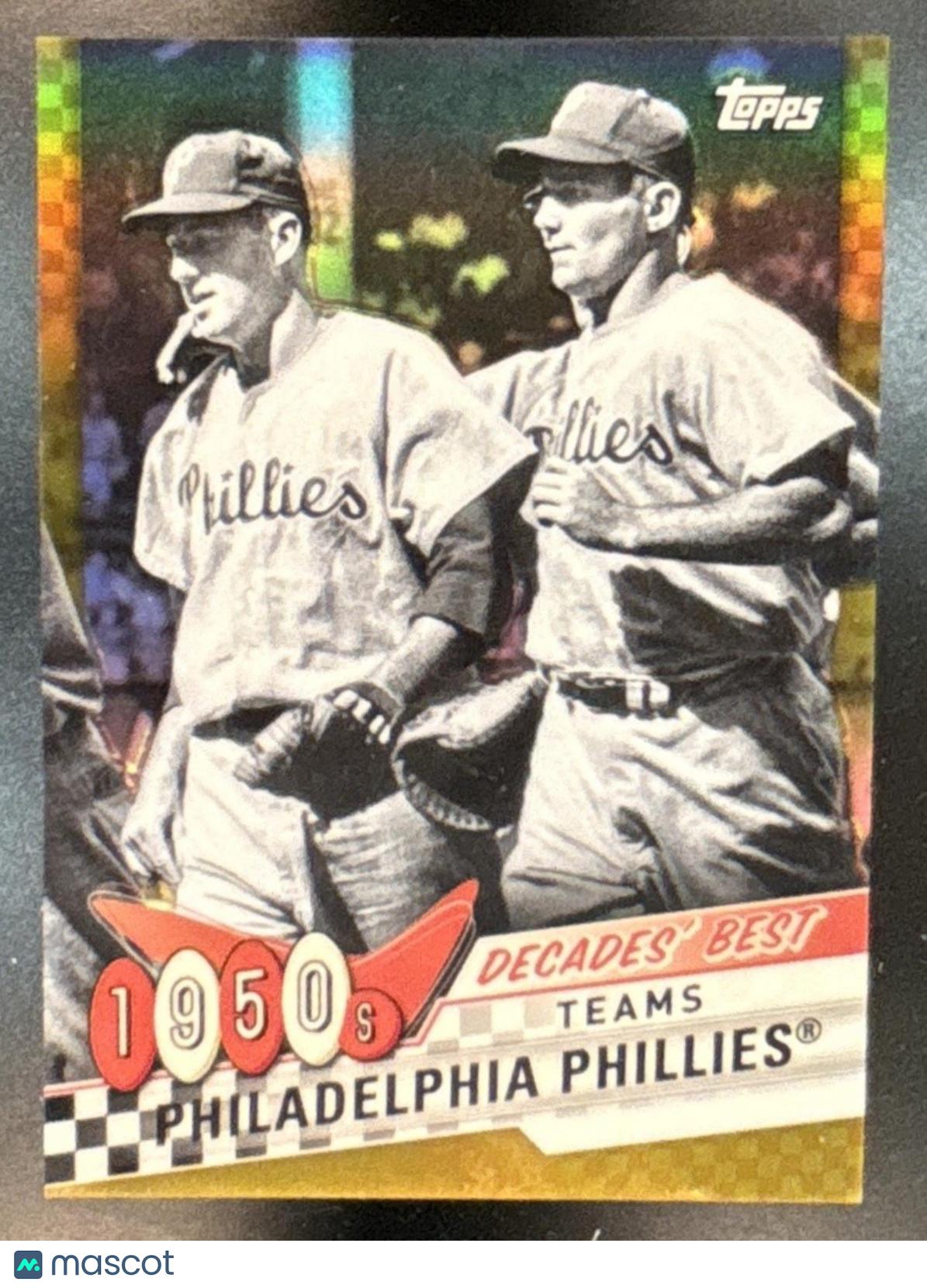 2020 Topps Philadelphia Phillies Decades’ Best Chrome Gold /50 #DBC-2 - Sports Cards