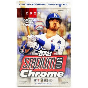 2020 Topps Stadium Club Chrome Baseball Hobby Box - MLB Hobby Box