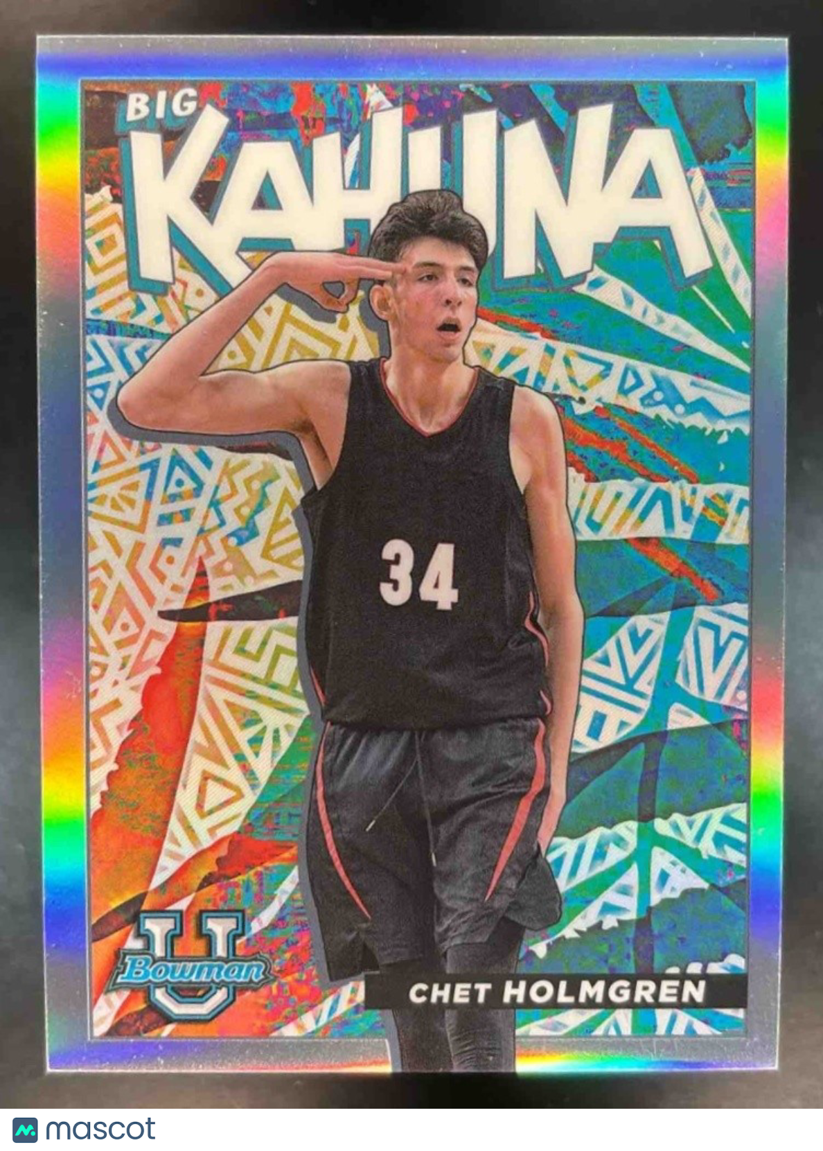 2021-22 Bowman Chrome University Chet Holmgren The Big Kahuna Gonzaga Bulldogs - Sports Cards