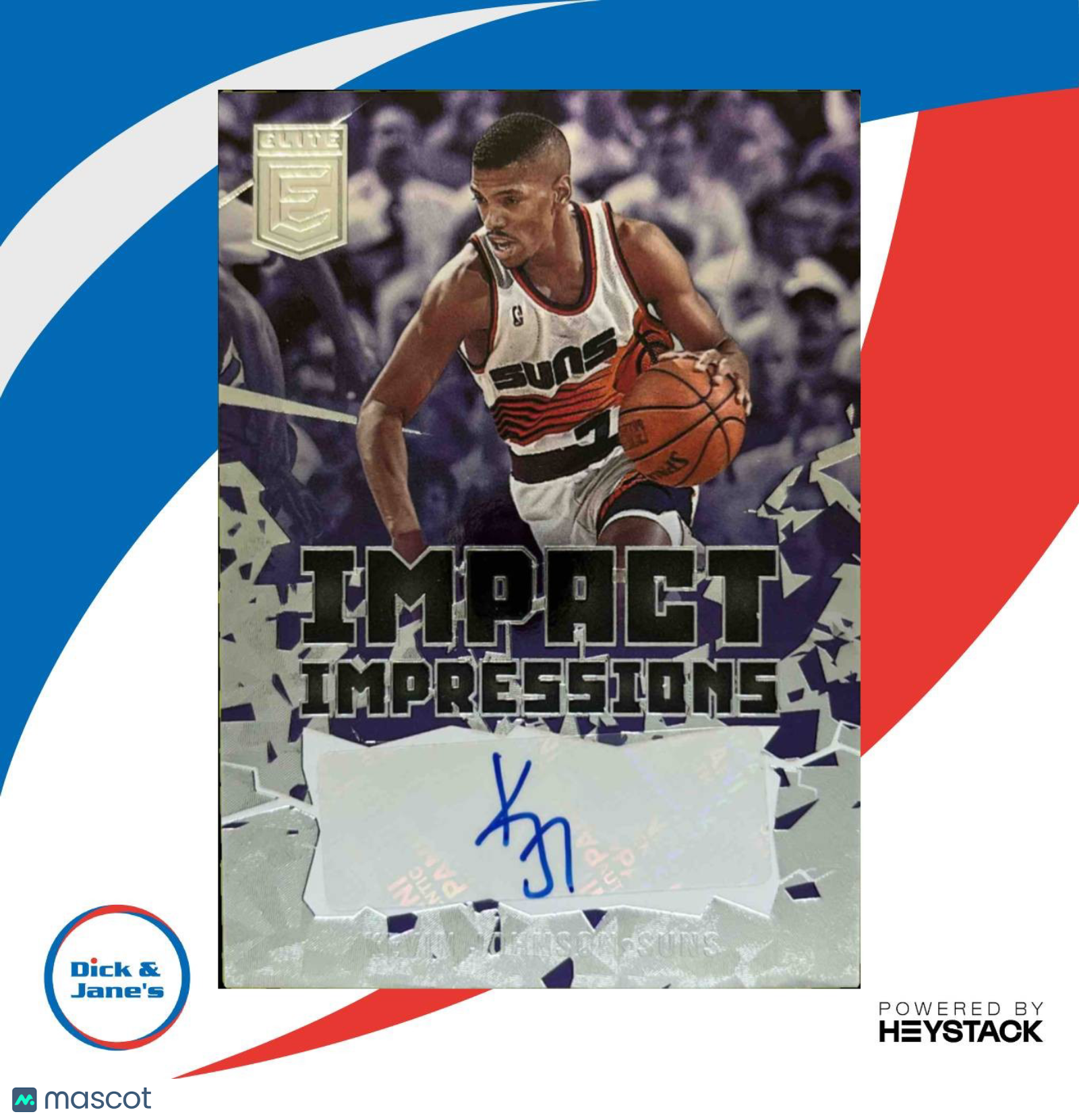 2021-22 Donruss Elite Kevin Johnson Impact Impressions #II-KJH Auto Phoenix Suns - Sports Cards