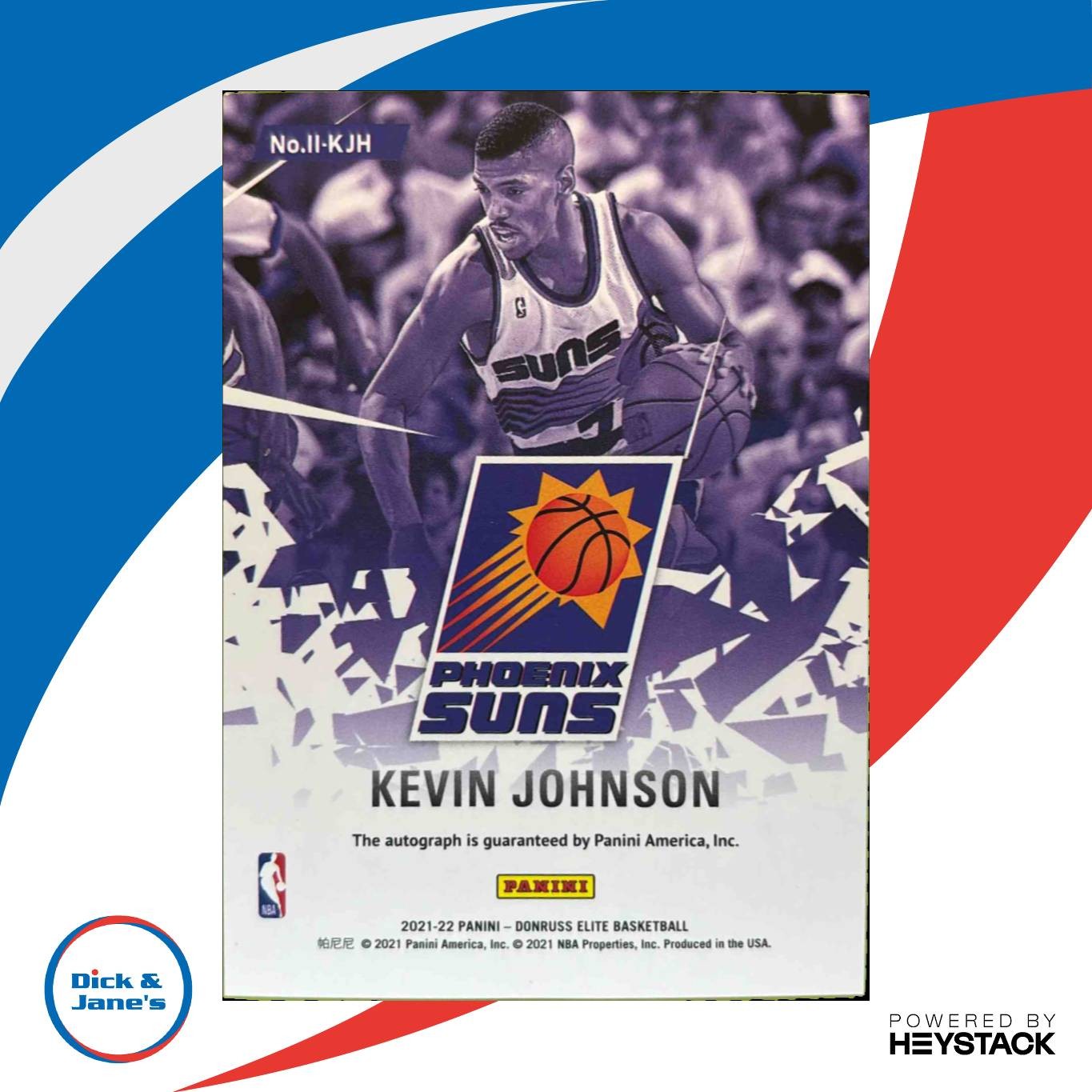 2021-22 Donruss Elite Kevin Johnson Impact Impressions #II-KJH Auto Phoenix Suns - Sports Cards