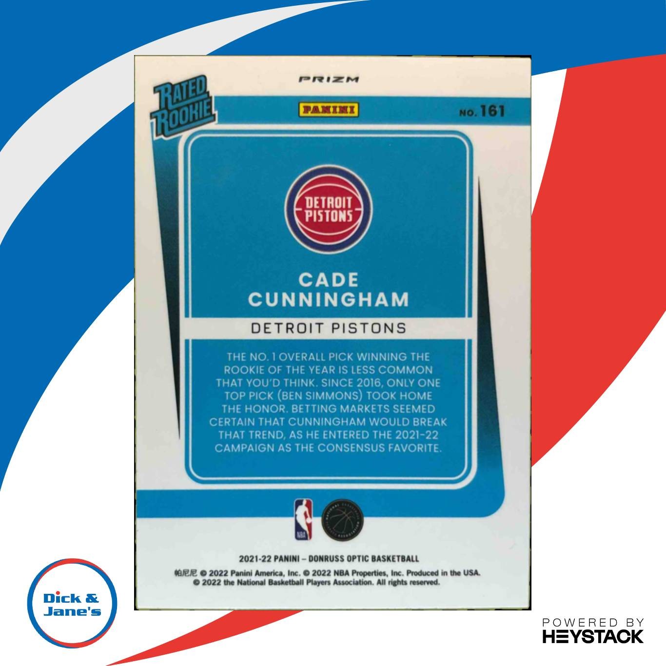 2021-22 Donruss Optic Cade Cunningham Target Purple Pulsar Prizm Rated Rookie - Sports Cards