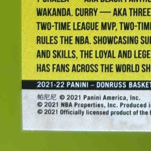 2021-22 Panini Donruss Stephen Curry Net Marvels #7 Golden State Warriors - Sports Cards