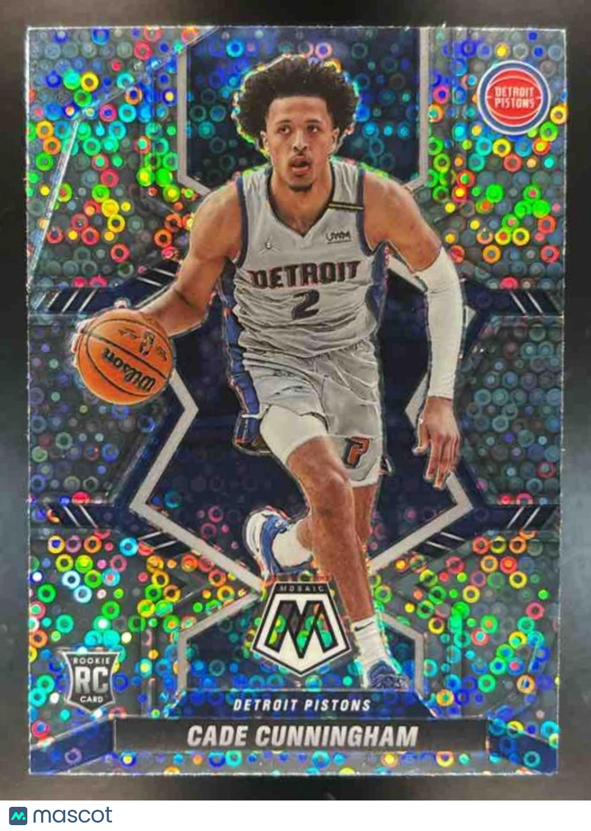 2021-22 Panini Mosaic Cade Cunningham Fast Break Silver #203b RC Detroit Pistons - Sports Cards