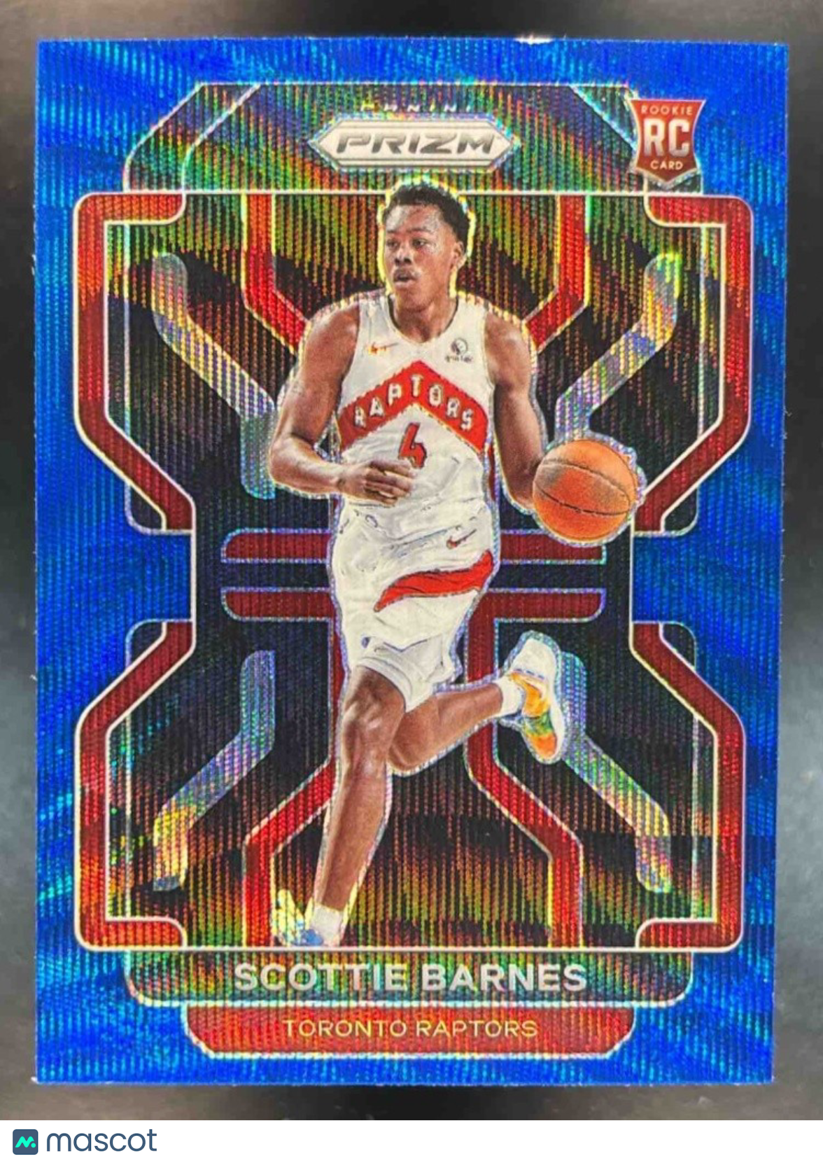 2021-22 Panini Prizm Scottie Barnes Blue Wave #320 RC Toronto Raptors - Sports Cards