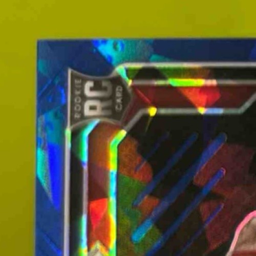 2021-22 Prizm Draft Evan Mobley College Penmanship Prizms Blue Ice /25 Auto RC - Sports Cards