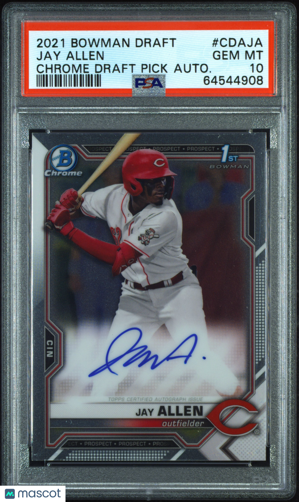 2021 Bowman Draft Chrome Draft Pick Autographs Jay Allen Autograph #CDAJA PSA 10 - Graded Sports Cards