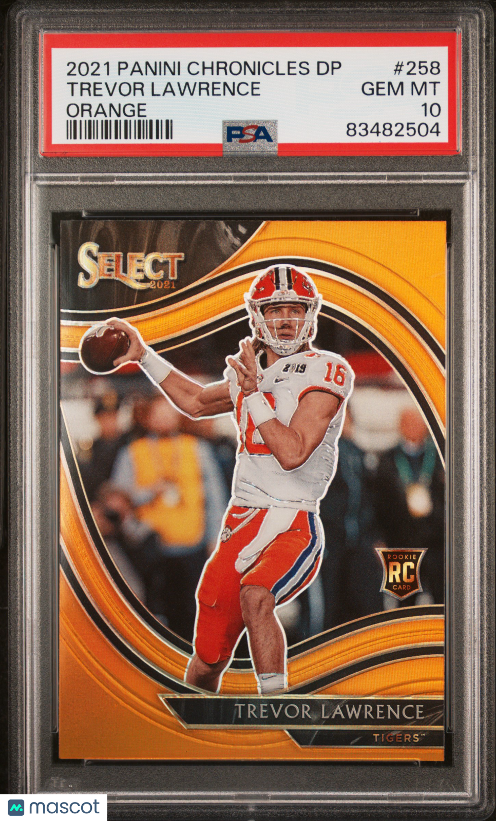 2021 Chronicles Draft Picks Trevor Lawrence Orange Rookie PSA 10 Clemson Tigers - Graded Sports Cards