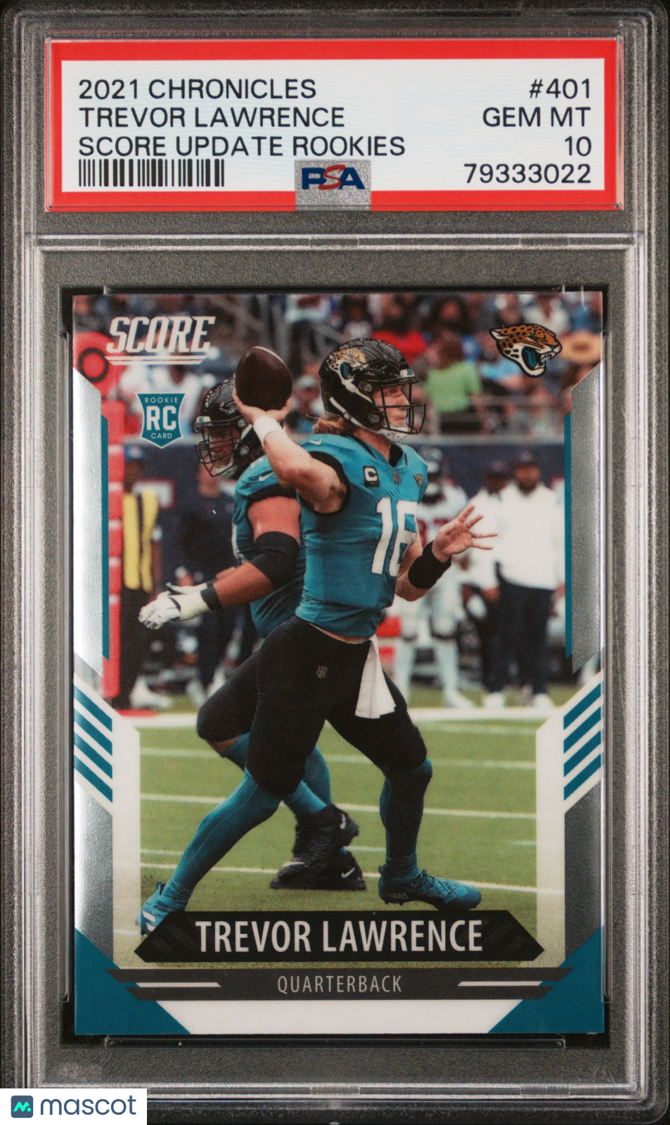 2021 Chronicles Score Update Rookies Trevor Lawrence PSA 10 Jacksonville Jaguars - Graded Sports Cards