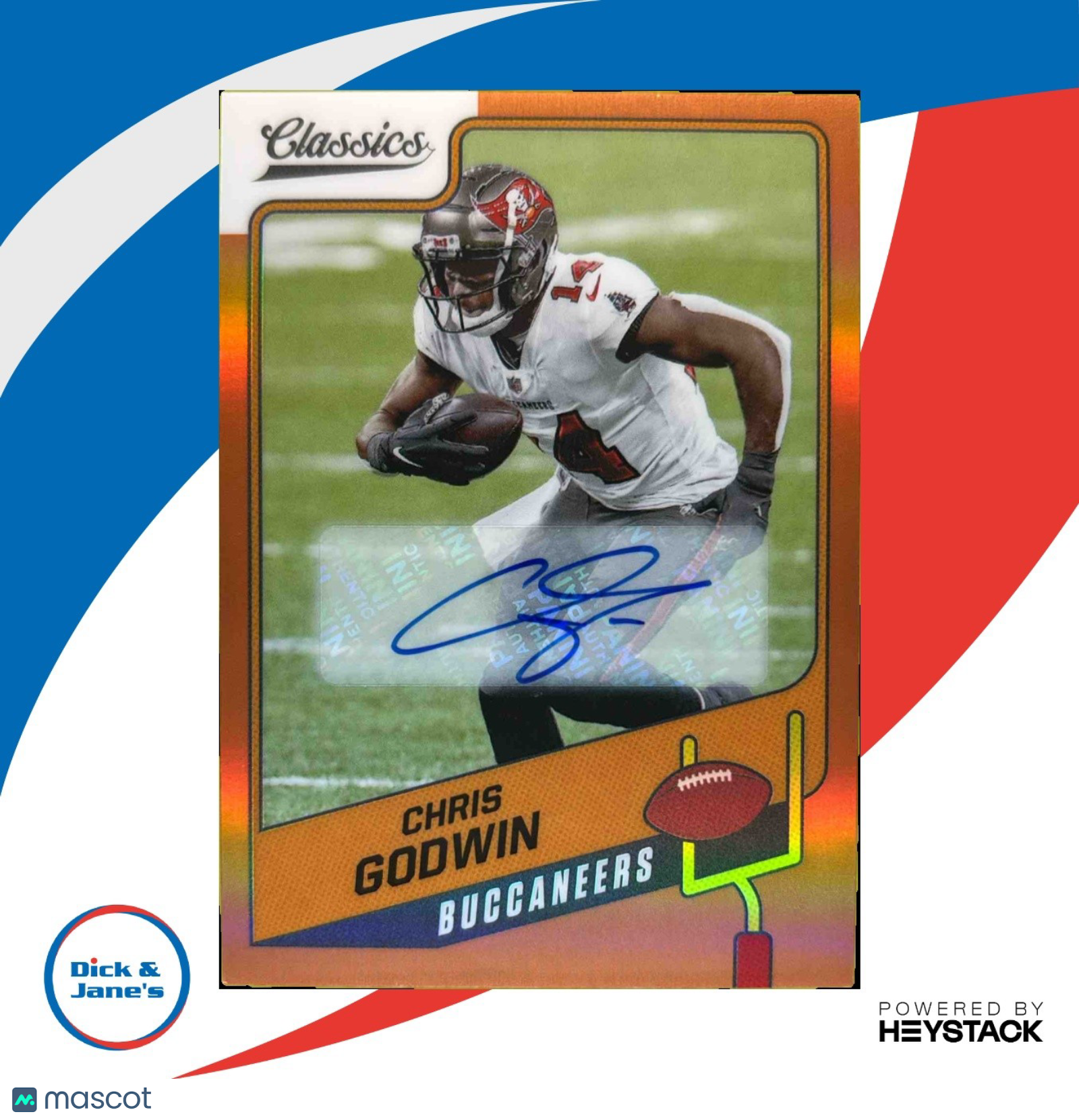 2021 Classics Chris Godwin Premium Edition Significant Signature Orange 2/5 Auto - Sports Cards