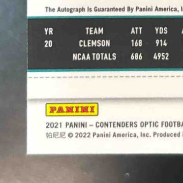 2021 Contenders Optic Travis Etienne Jr. #112 Rookie Ticket RPS Auto RC Jaguars - Sports Cards
