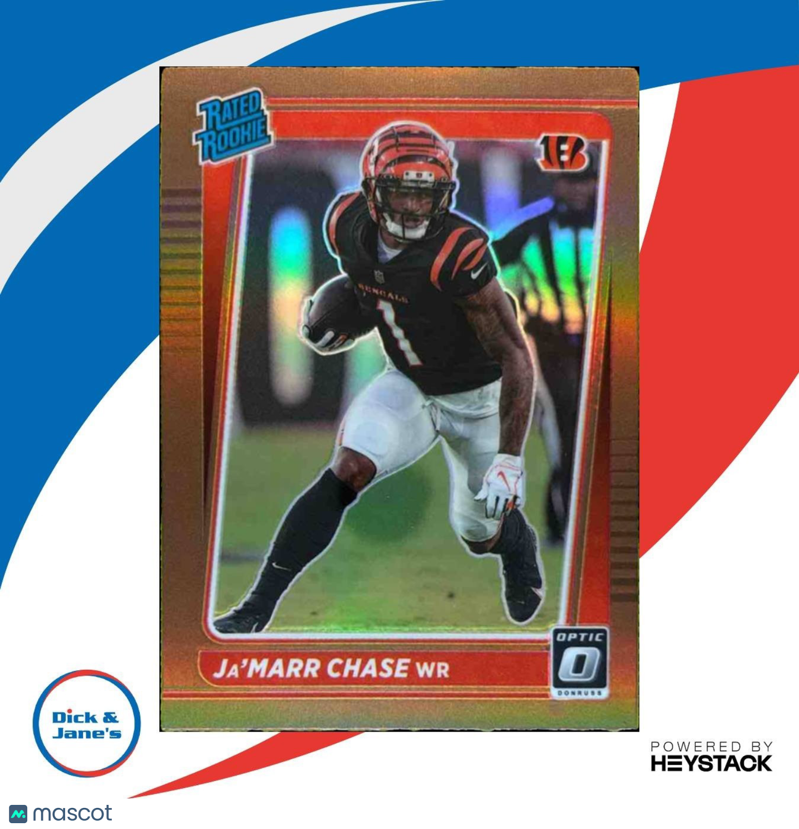 2021 Donruss Optic Ja’Marr Chase Bronze #207 RC Rated Rookie Cincinnati Bengals - Sports Cards
