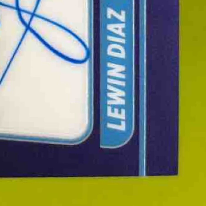 2021 Donruss Optic Lewin Diaz Signatures Purple /99 Auto RC Miami Marlins - Sports Cards