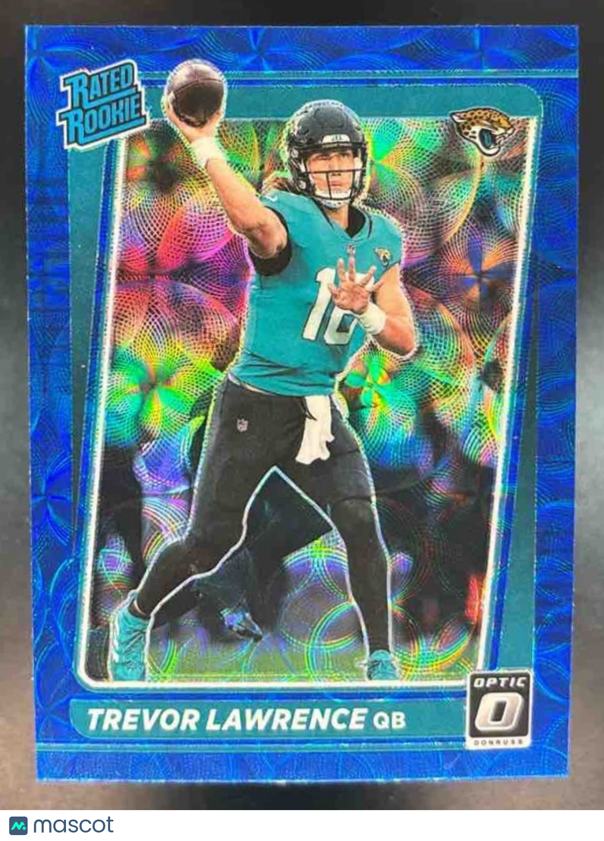 2021 Donruss Optic Trevor Lawrence Blue Scope #201 RC Jacksonville Jaguars - Sports Cards