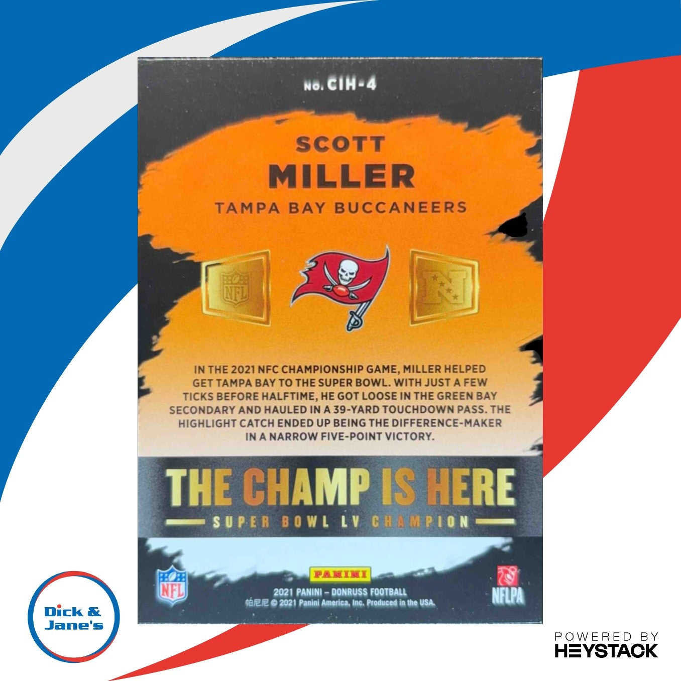 2021 Donruss Scott Miller The Champ Is Here Holo 60/100 Tampa Bay Buccaneers - Sports Cards