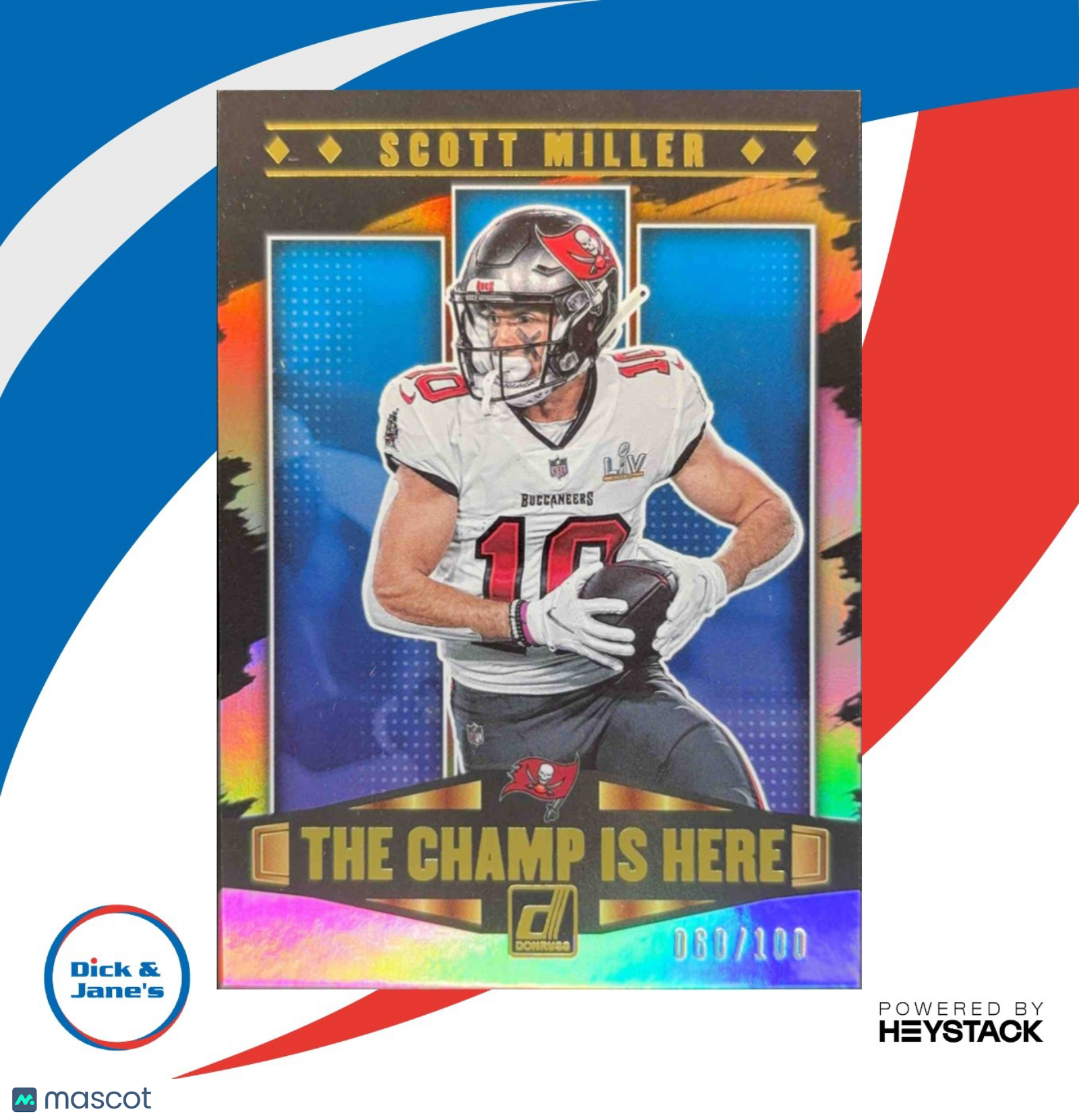 2021 Donruss Scott Miller The Champ Is Here Holo 60/100 Tampa Bay Buccaneers - Sports Cards