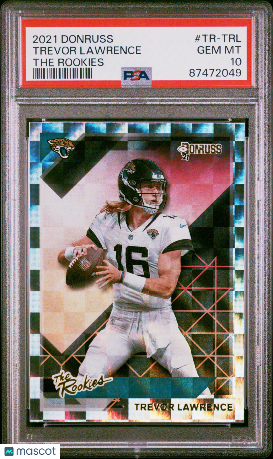 2021 Donruss The Rookies Trevor Lawrence Rookie PSA 10 Jacksonville Jaguars - Graded Sports Cards