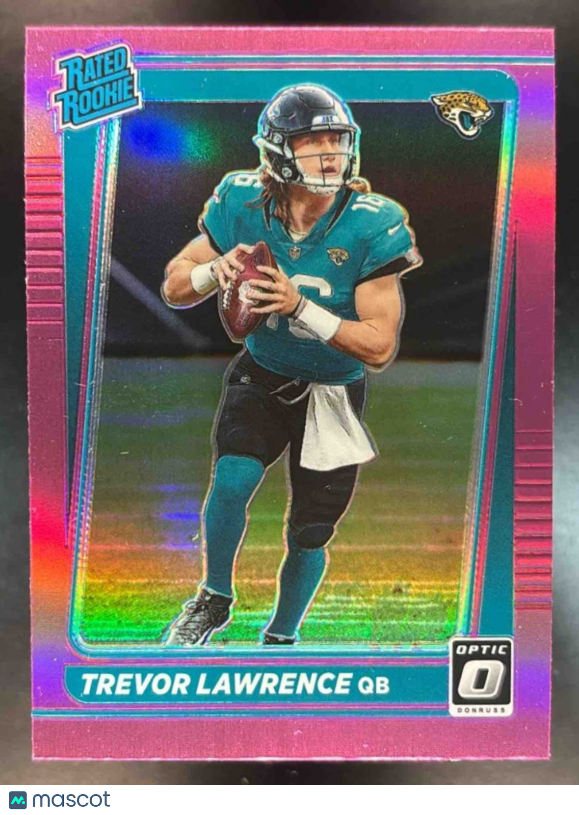 2021 Donruss Trevor Lawrence Optic Rated Rookie Preview Pink #P-251 RC Jaguars - Sports Cards