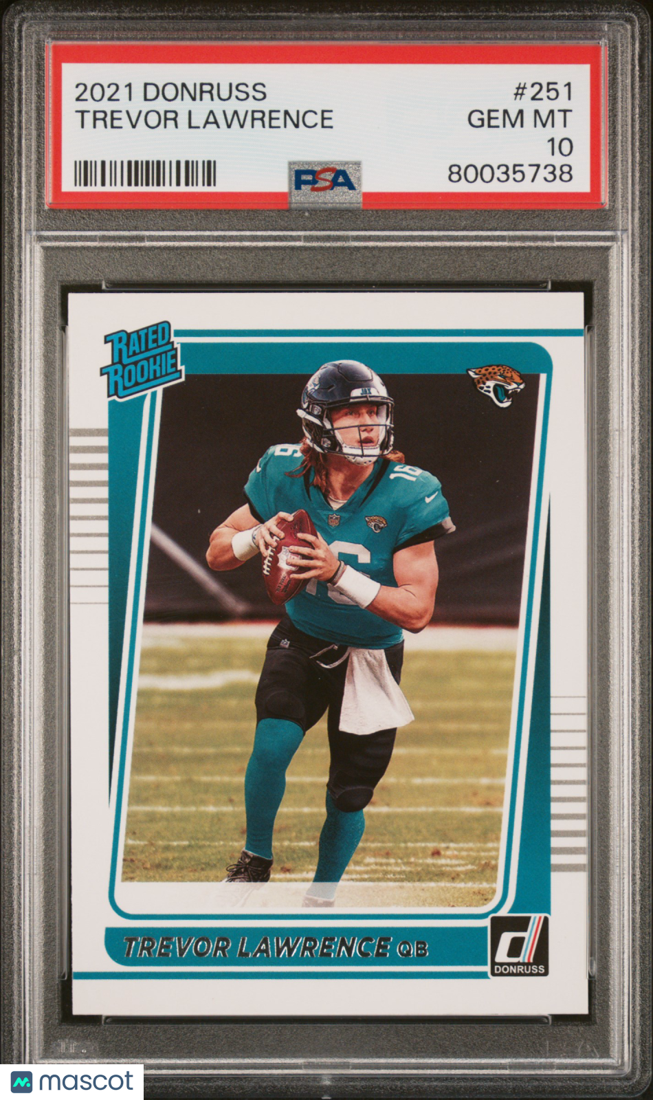 2021 Donruss Trevor Lawrence Rookie #251 PSA 10 GEM MINT Jacksonville Jaguars - Graded Sports Cards