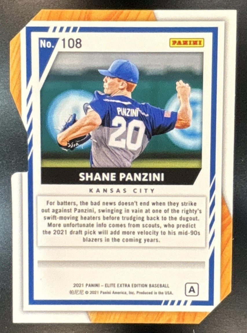 2021 Elite Extra Edition Shane Panzini Prime Numbers A Die Cut /120 #108 Royals - Sports Cards