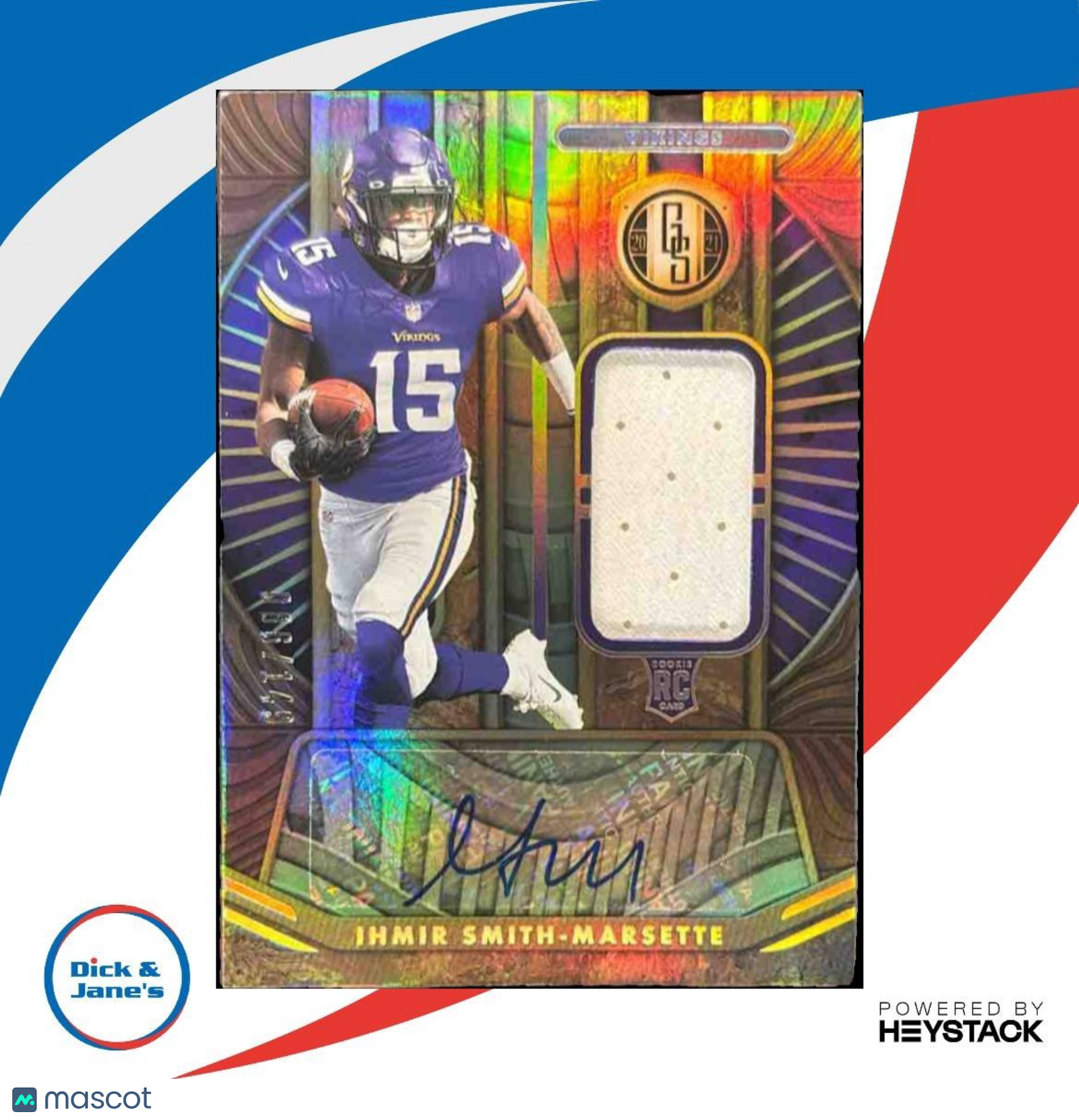 2021 Gold Standard Ihmir Smith-Marsette Patch Auto /149 MEM RC Minnesota Vikings - Sports Cards