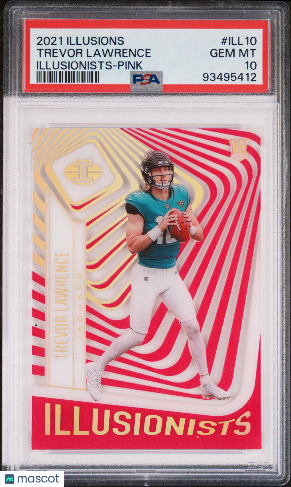 2021 Illusions Illusionists Trevor Lawrence Pink Rookie PSA 10 Jacksonville Jags - Graded Sports Cards