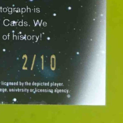 2021 Leaf Metal Draft Trevor Lawrence Armed & Dangerous Auto Green /10 RC Tigers - Sports Cards