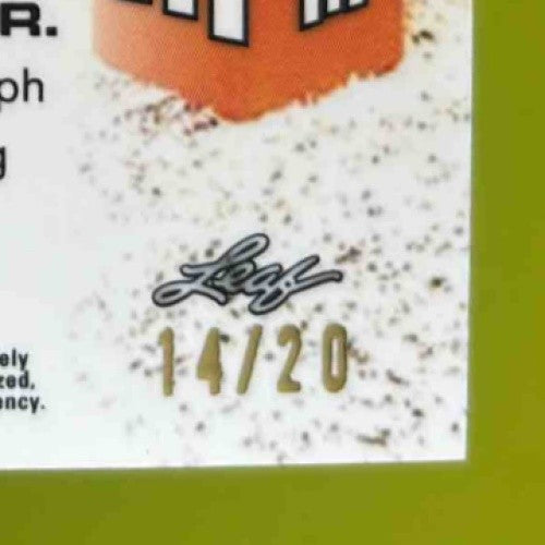 2021 Leaf Valiant Pooka Williams Take It To The House Platinum Blue /20 RC Auto - Sports Cards