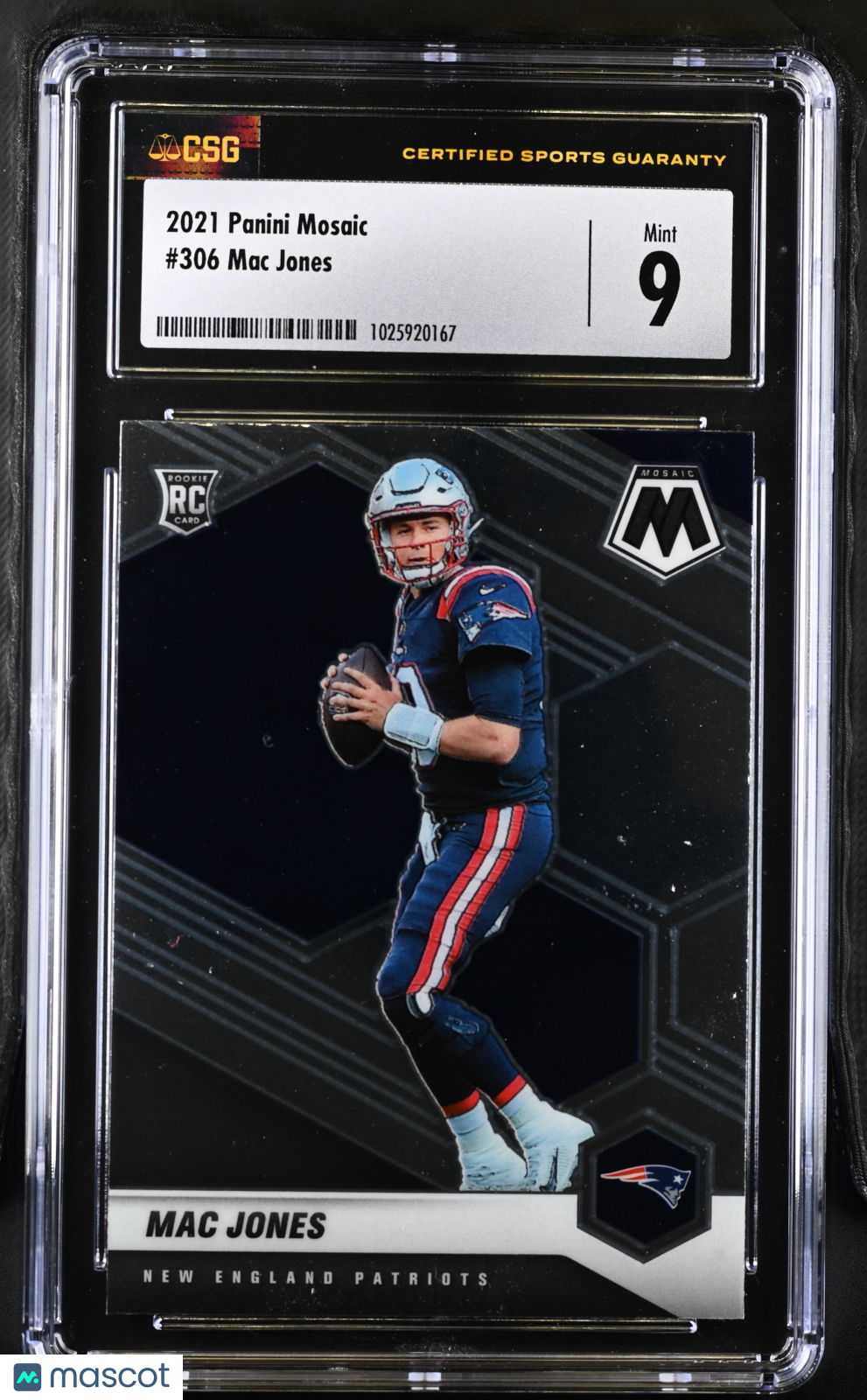 2021 Mosaic Mac Jones #306 CGC 9 - Graded Sports Cards