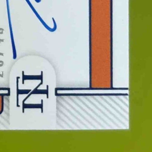 2021 National Treasures Collegiate Travis Etienne Jr. Blue /49 #47 MEM Auto RC - Sports Cards