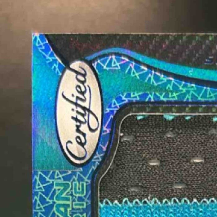 2021 Panini Certified Chuba Hubbard Patch Auto /75 #225 MEM RC Panthers - Sports Cards