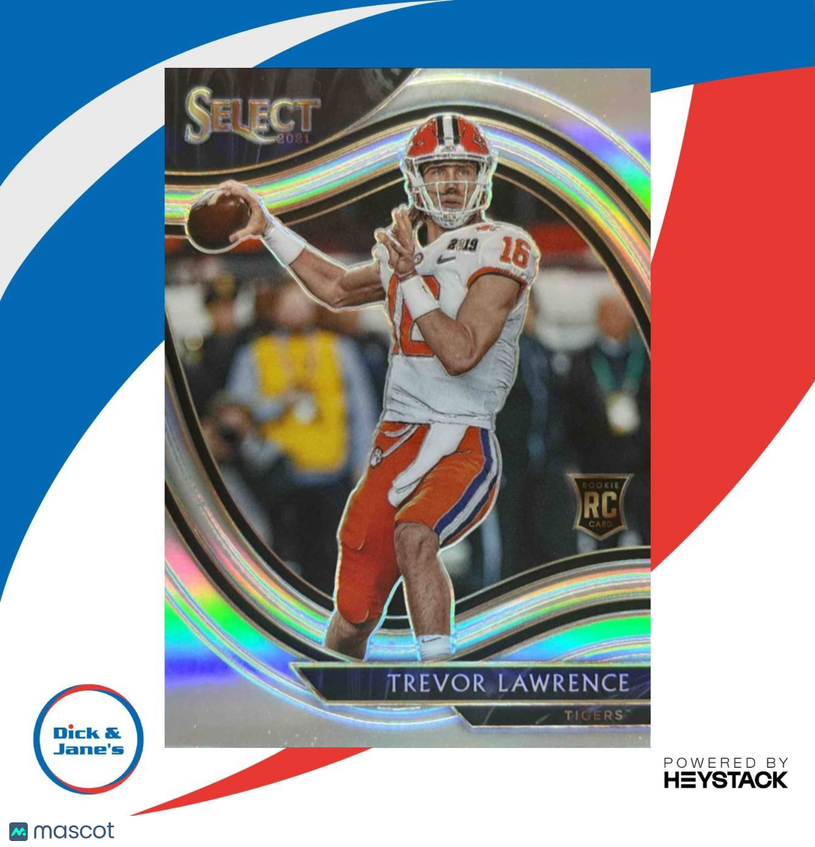 2021 Panini Chronicles Draft Picks Trevor Lawrence Select Silver #258 RC Tigers - Sports Cards