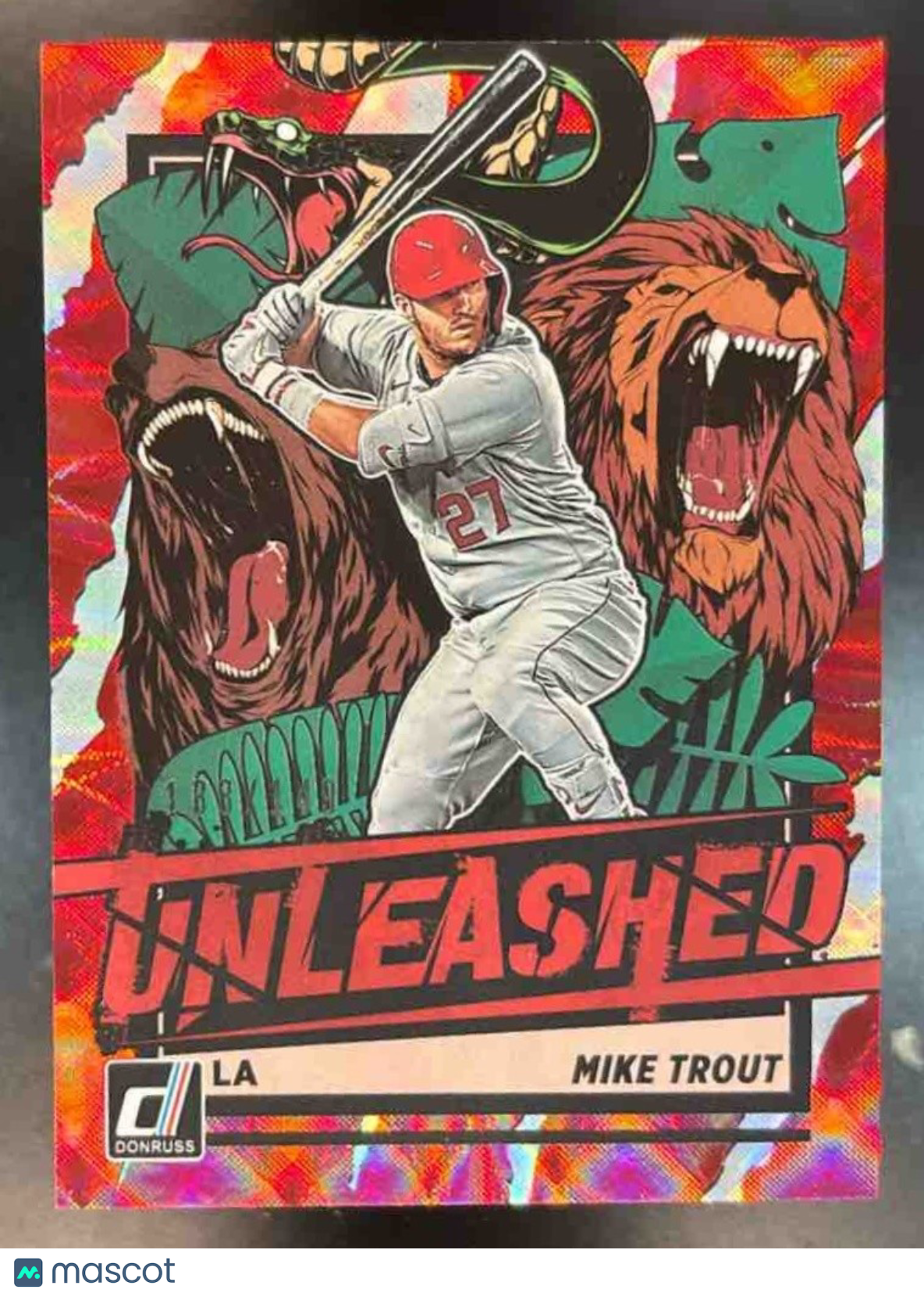 2021 Panini Donruss Mike Trout Unleashed Red /149 #UNL2 Los Angeles Angels - Sports Cards