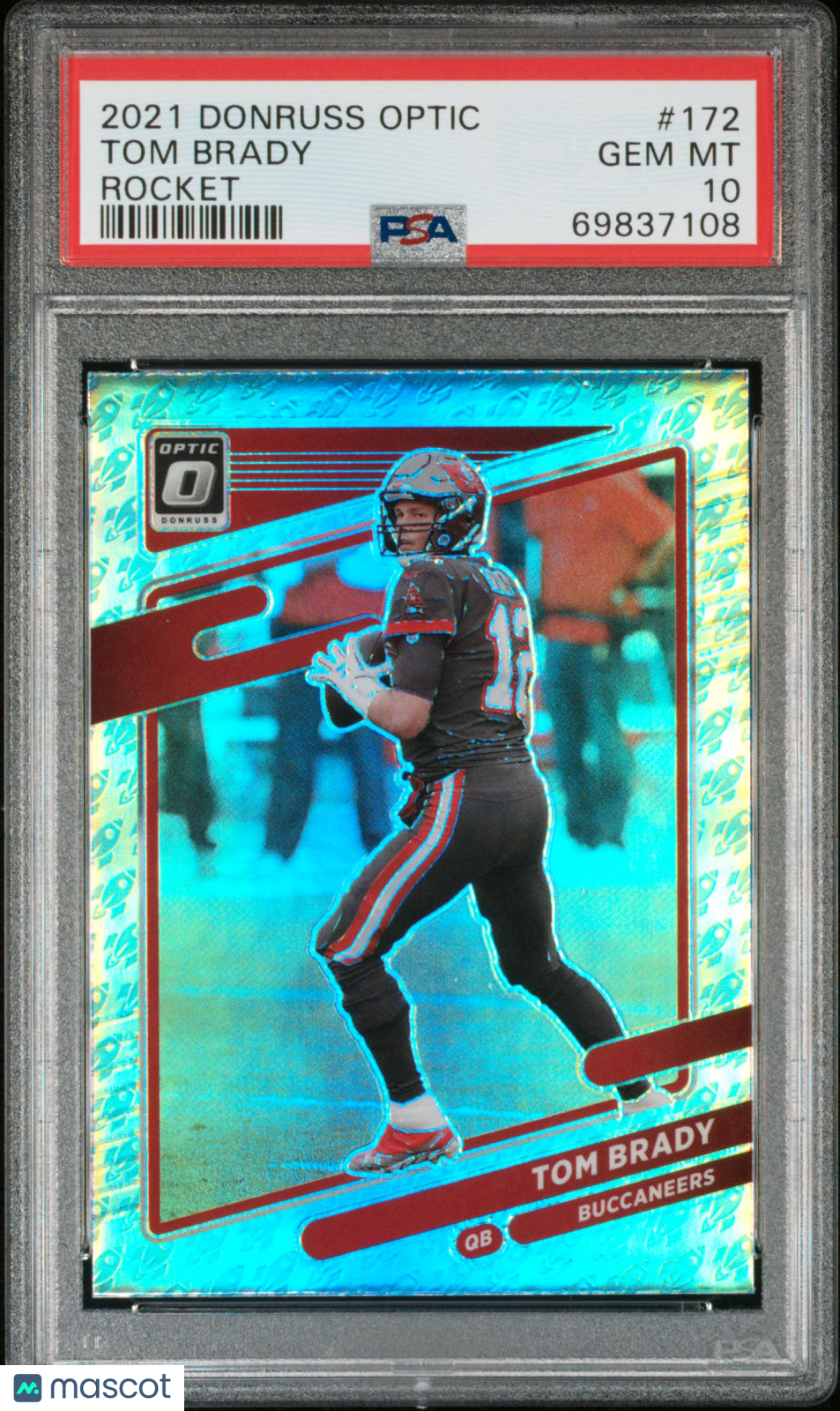 2021 Panini Donruss Optic Tom Brady Rocket #172 PSA 10 - Graded Sports Cards