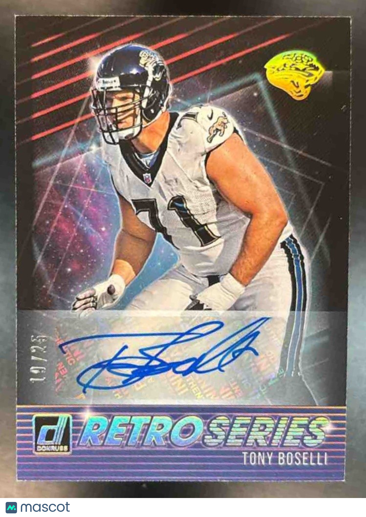 2021 Panini Donruss Tony Boselli Retro Series Auto /25 RS30 Jacksonville Jaguars - Sports Cards