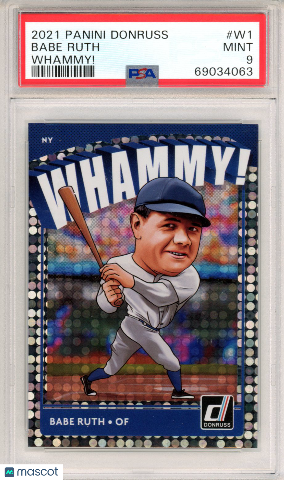 2021 Panini Donruss Whammy! Babe Ruth #W1 PSA 9 - Graded Sports Cards