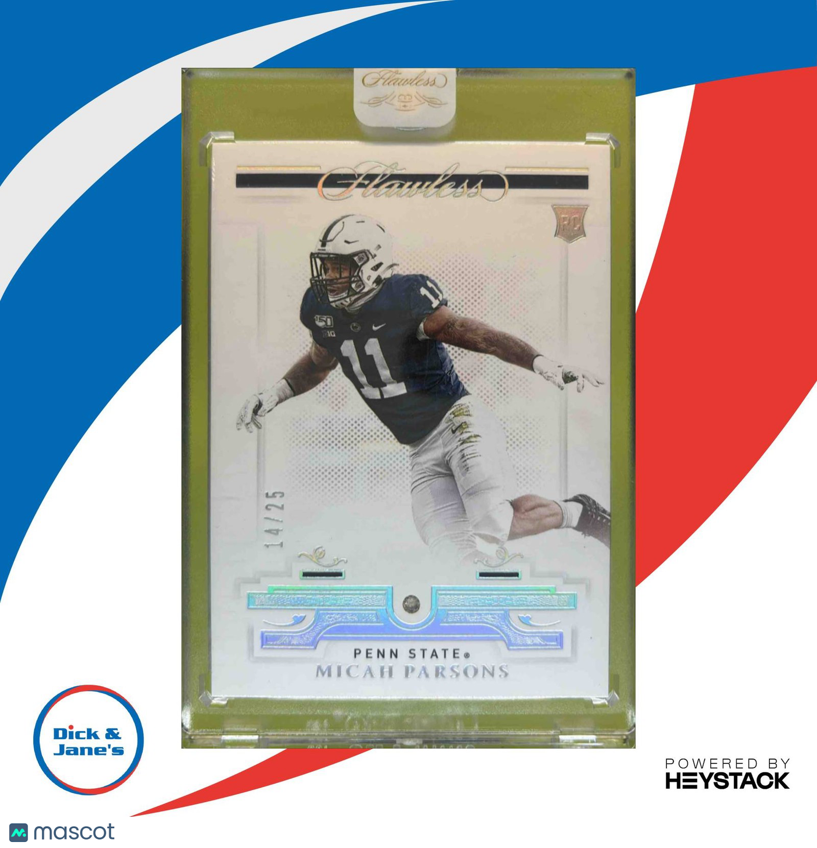 2021 Panini Flawless Collegiate Micah Parsons /25 #149 RPenn State Nittany Lions - Sports Cards