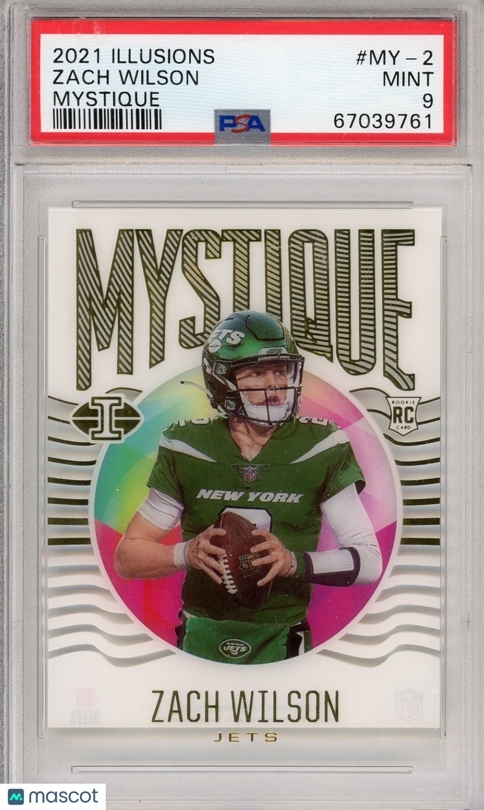 2021 Panini Illusions Mystique Zach Wilson #MY-2 PSA 9 - Graded Sports Cards