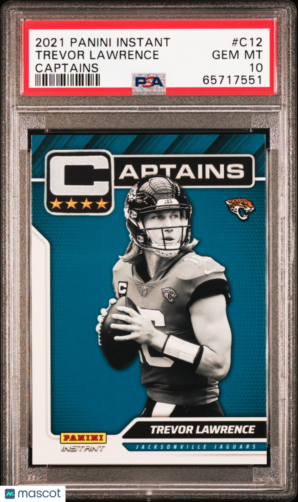 2021 Panini Instant Captains Trevor Lawrence Rookie #C12 PSA 10 GEM MINT Jaguars - Graded Sports Cards