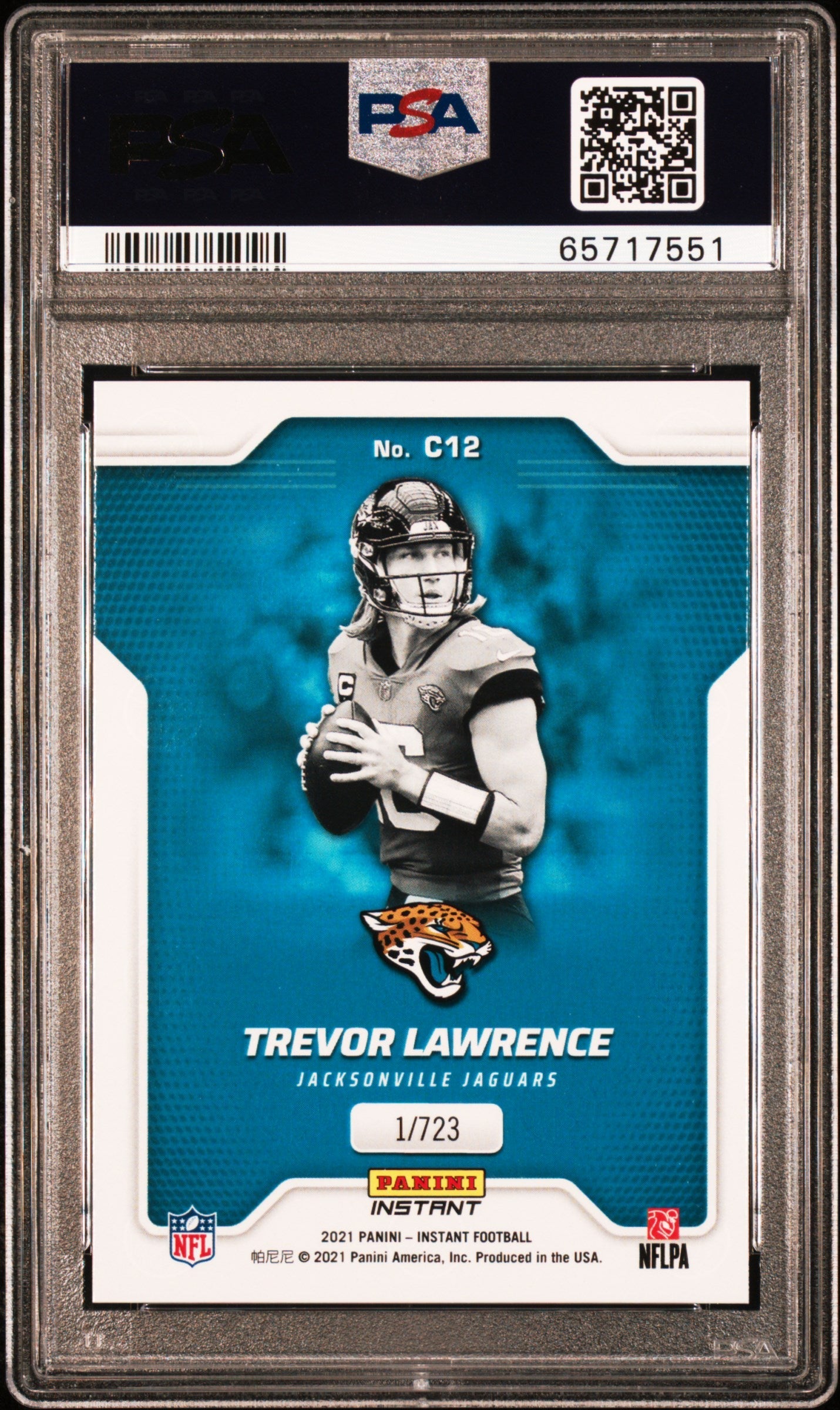 2021 Panini Instant Captains Trevor Lawrence Rookie #C12 PSA 10 GEM MINT Jaguars - Graded Sports Cards