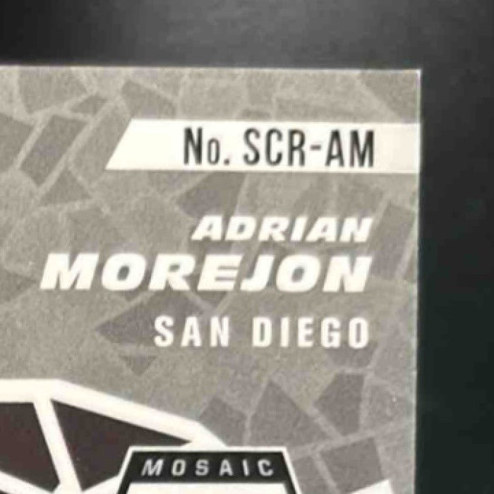 2021 Panini Mosaic Adrian Morejon Scripts #SCR-AM Auto San Diego Padres - Sports Cards