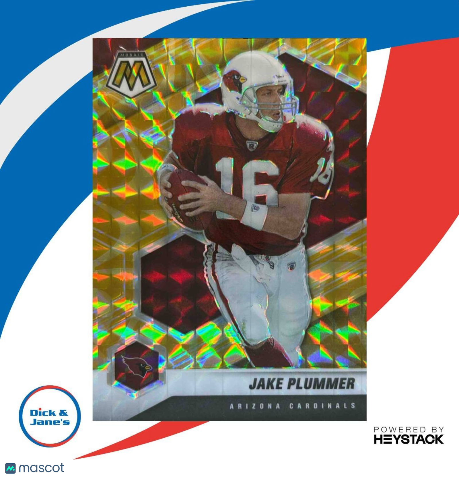2021 Panini Mosaic Jake Plummer Prizm Reactive Yellow #34 Arizona Cardinals - Sports Cards
