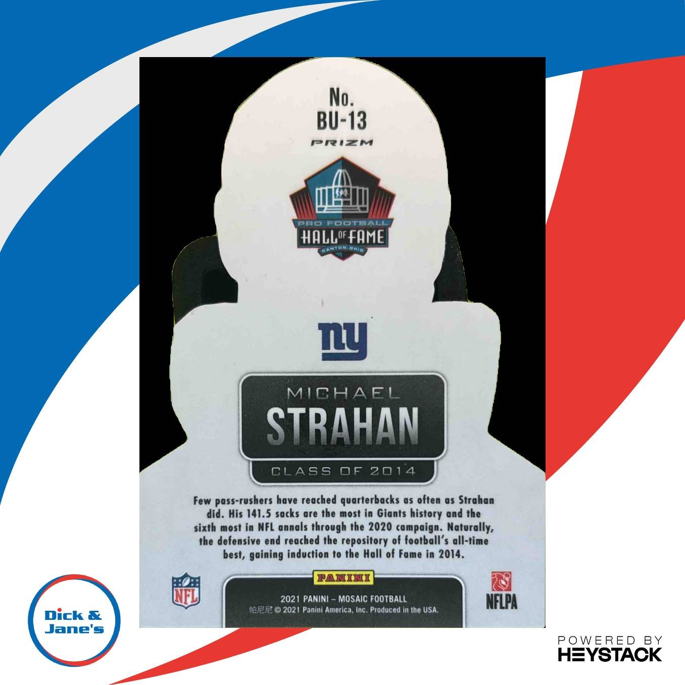 2021 Panini Mosaic Michael Strahan Busted #BU-13 New York Giants - Sports Cards
