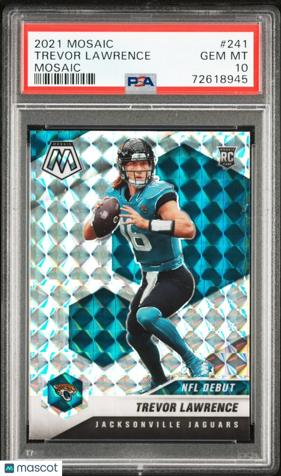 2021 Panini Mosaic Trevor Lawrence #241 PSA 10 - Graded Sports Cards