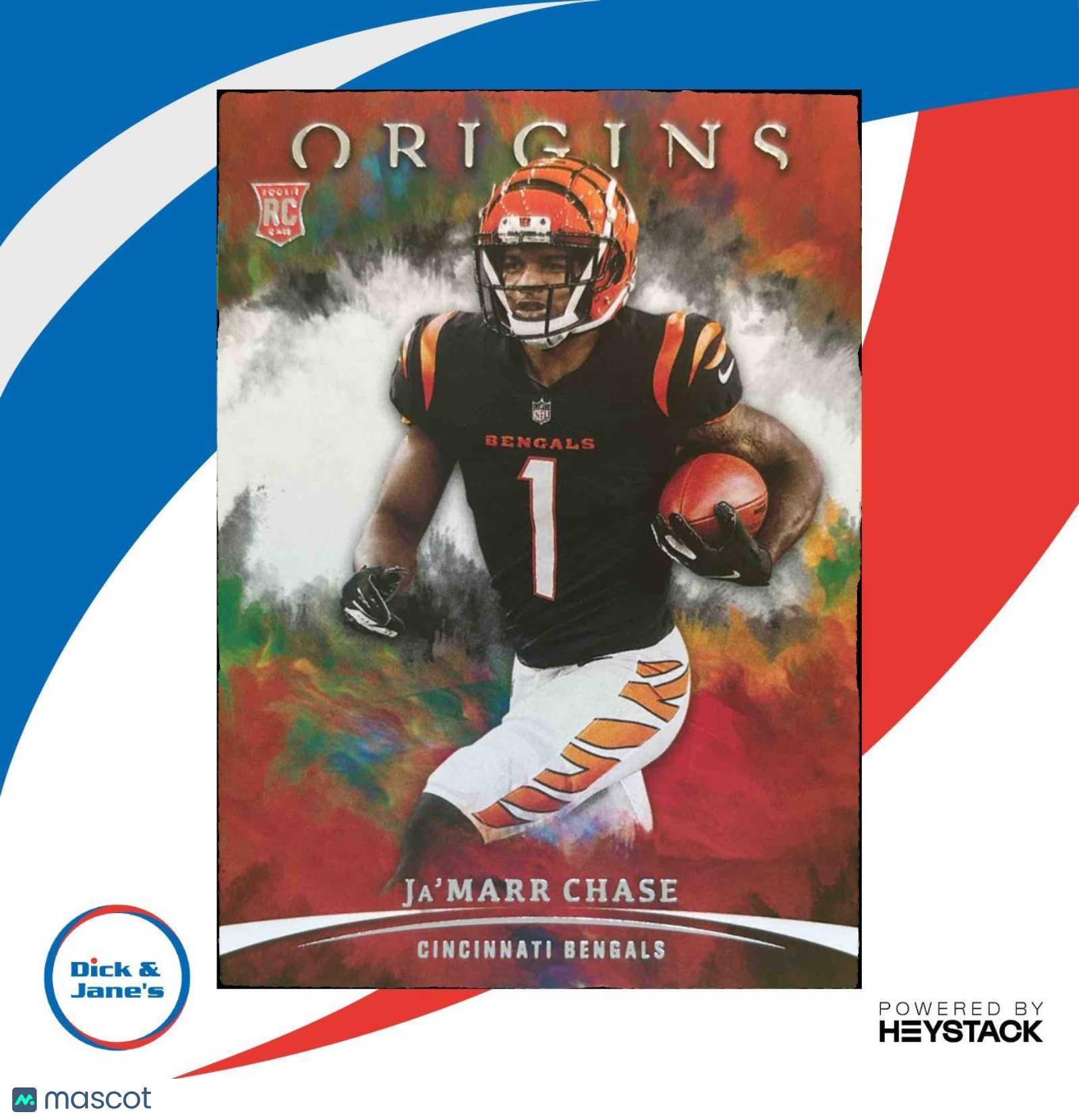 2021 Panini Origins Ja’Marr Chase #112b RC Variaton Cincinnati Bengals - Sports Cards