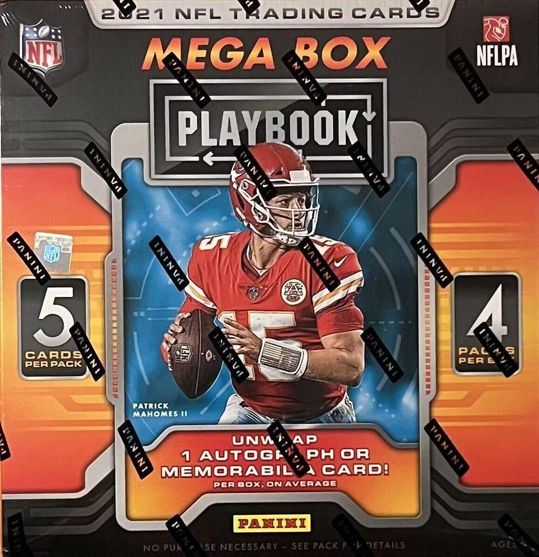 2021 Panini Playbook Football Mega Box (Orange Parallels!) - NFL Hobby Box