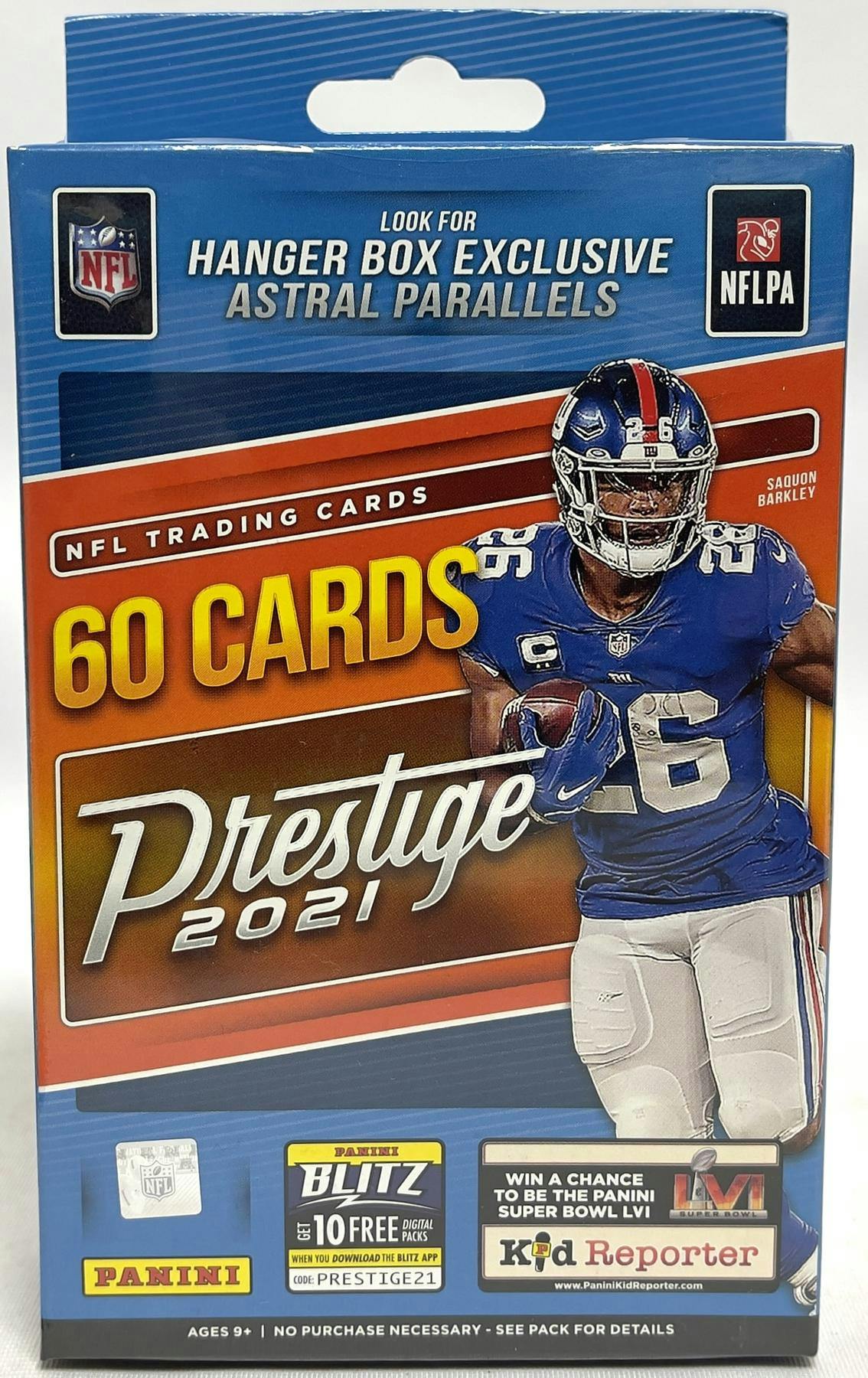2021 Panini Prestige Football Hanger Box (Astral Parallels) - MLB Hanger Box